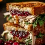 Applewood Smoked Turkey Melt with Cranberry Whiskey Glaze
