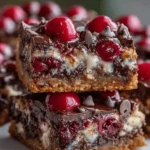 Chocolate Covered Cherry Magic Bars