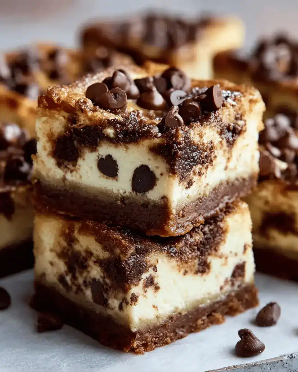 Chocolate Chip Cheesecake Bars