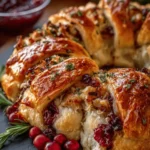 Savory Turkey and Cranberry Crescent Ring