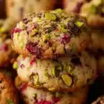 Raspberry Pistachio Heaven Cookies