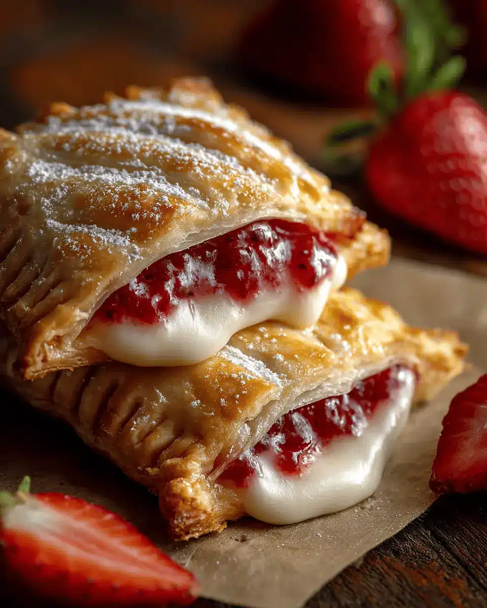 Strawberry or Cherry Cheesecake Hand Pies