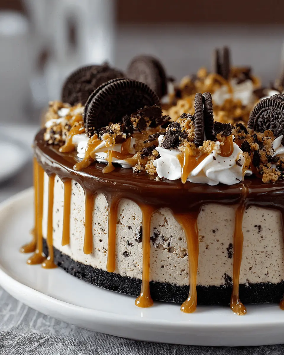 Salted Caramel OREO Ice Cream Cake