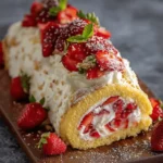Strawberry Shortcake Cheesecake Rolls