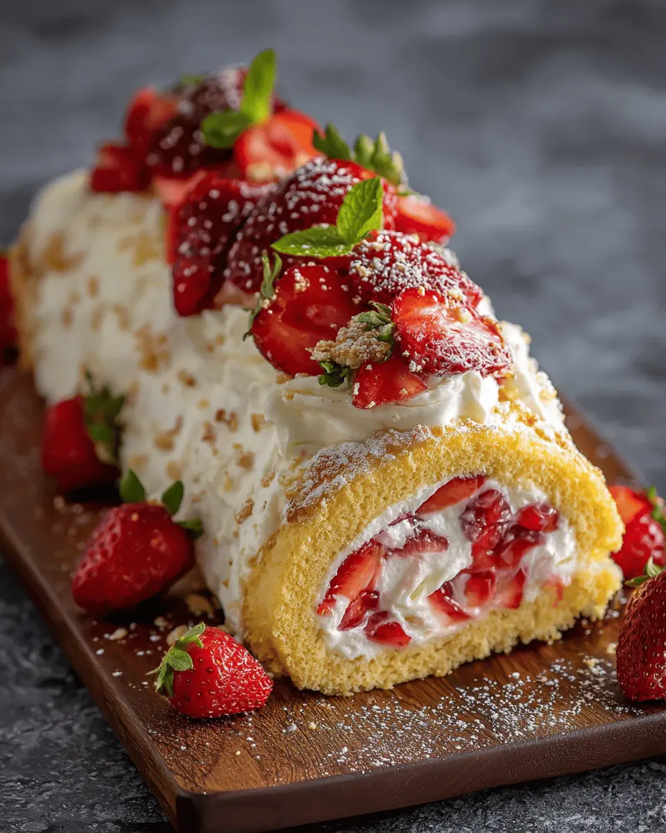Strawberry Shortcake Cheesecake Rolls
