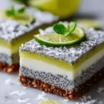 Refreshing No-Bake Chia Pudding Bars with Zesty Coconut Lime