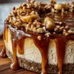 Banana Caramel Nut Cheesecake