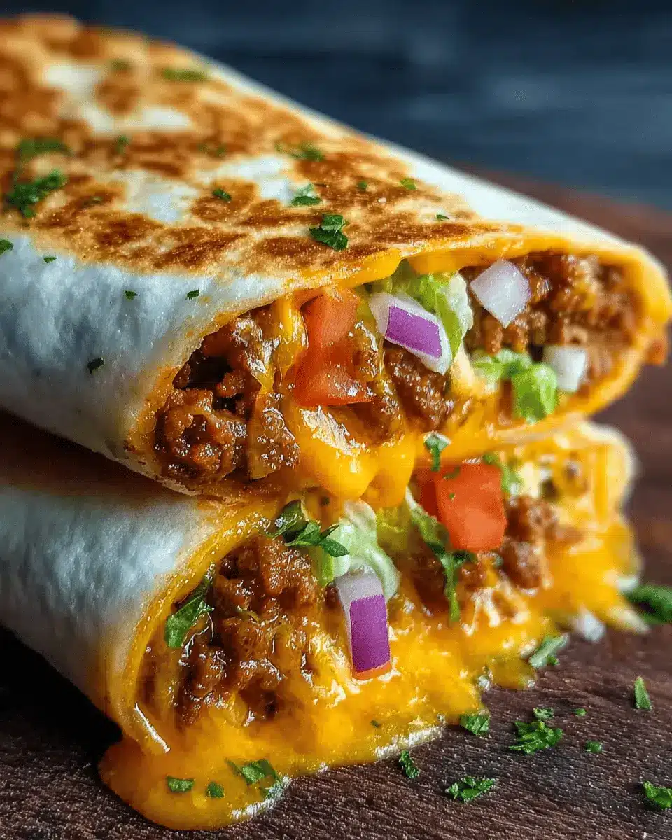 Taco Bell Cheesy Quesarito Copycat