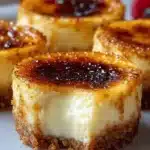 Irresistible Mini Crème Brûlée Cheesecakes