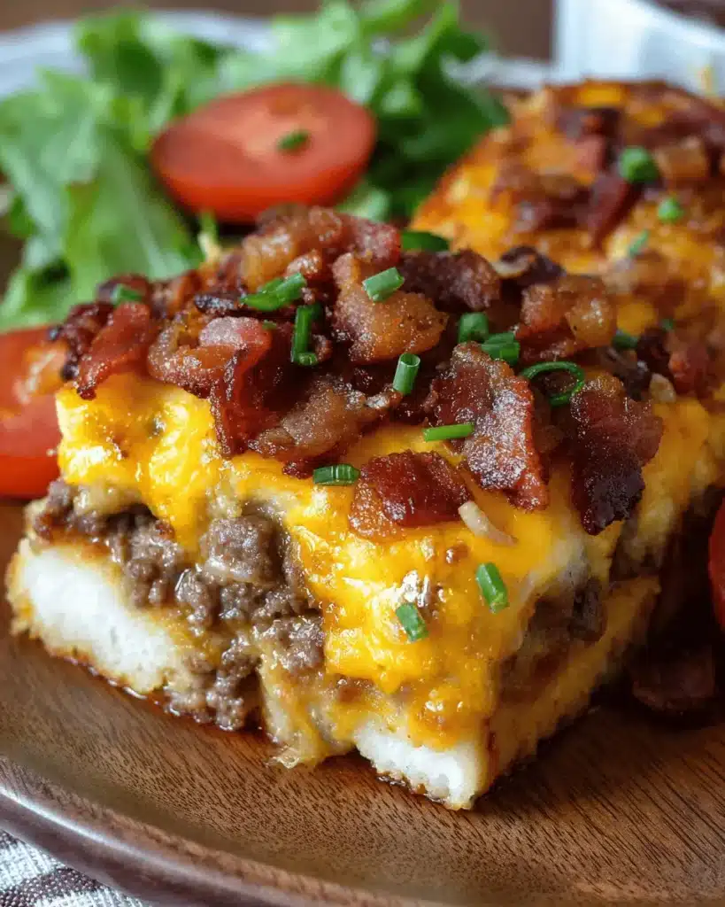 Cheeseburger Grilled Cheese Casserole