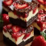Strawberry Cheesecake Brownies