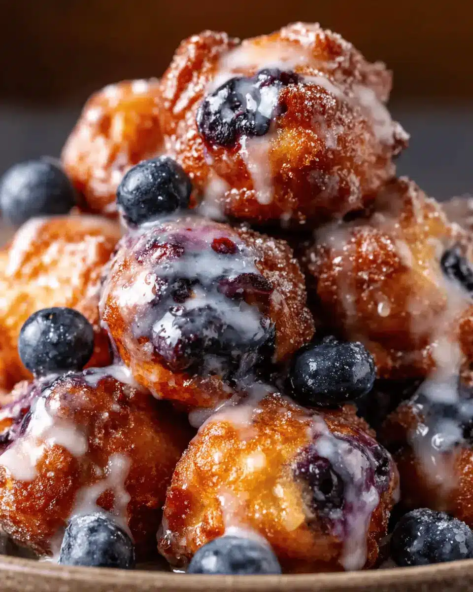 Baked Blueberry Fritter Bites