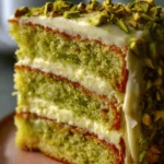 Luscious Pistachio Cream Cake