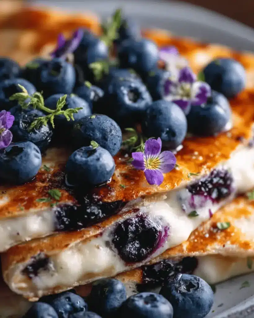 Blueberry Breakfast Quesadillas