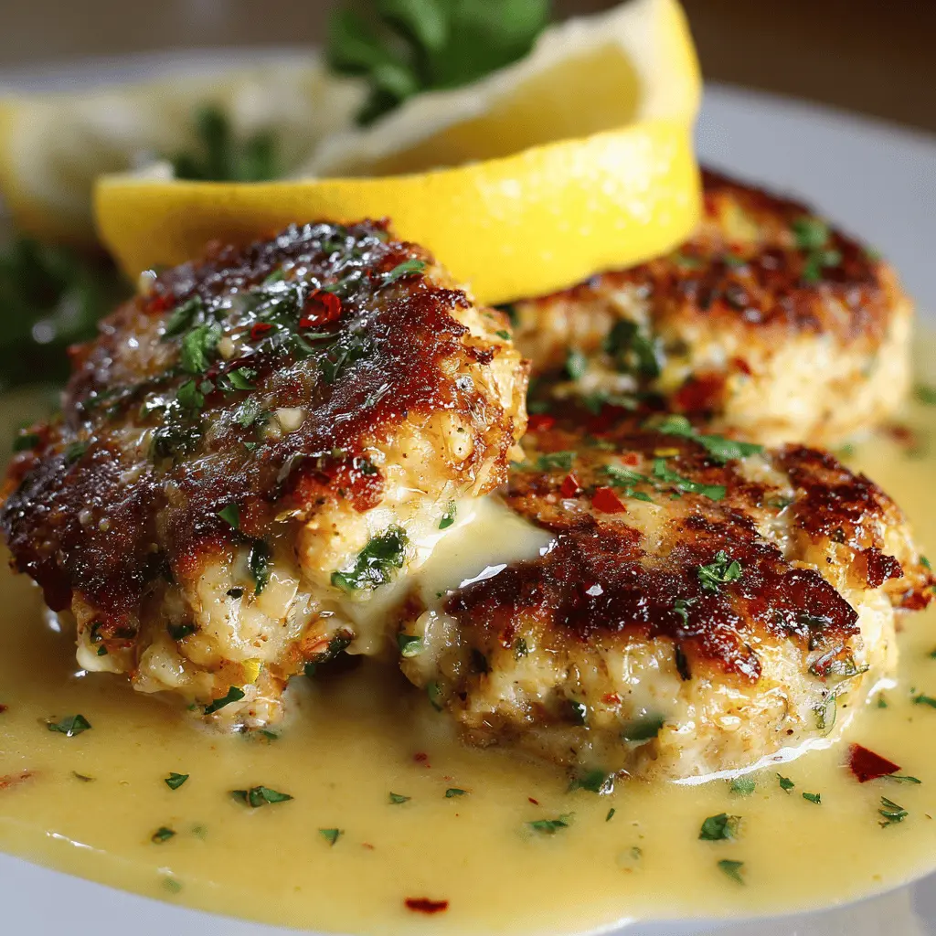Ruth’s Chris Crab Cakes with Lemon Butter Sauce