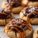 Twix Thumbprint Cookies