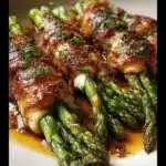 Caramelized Chicken‑Wrapped Asparagus