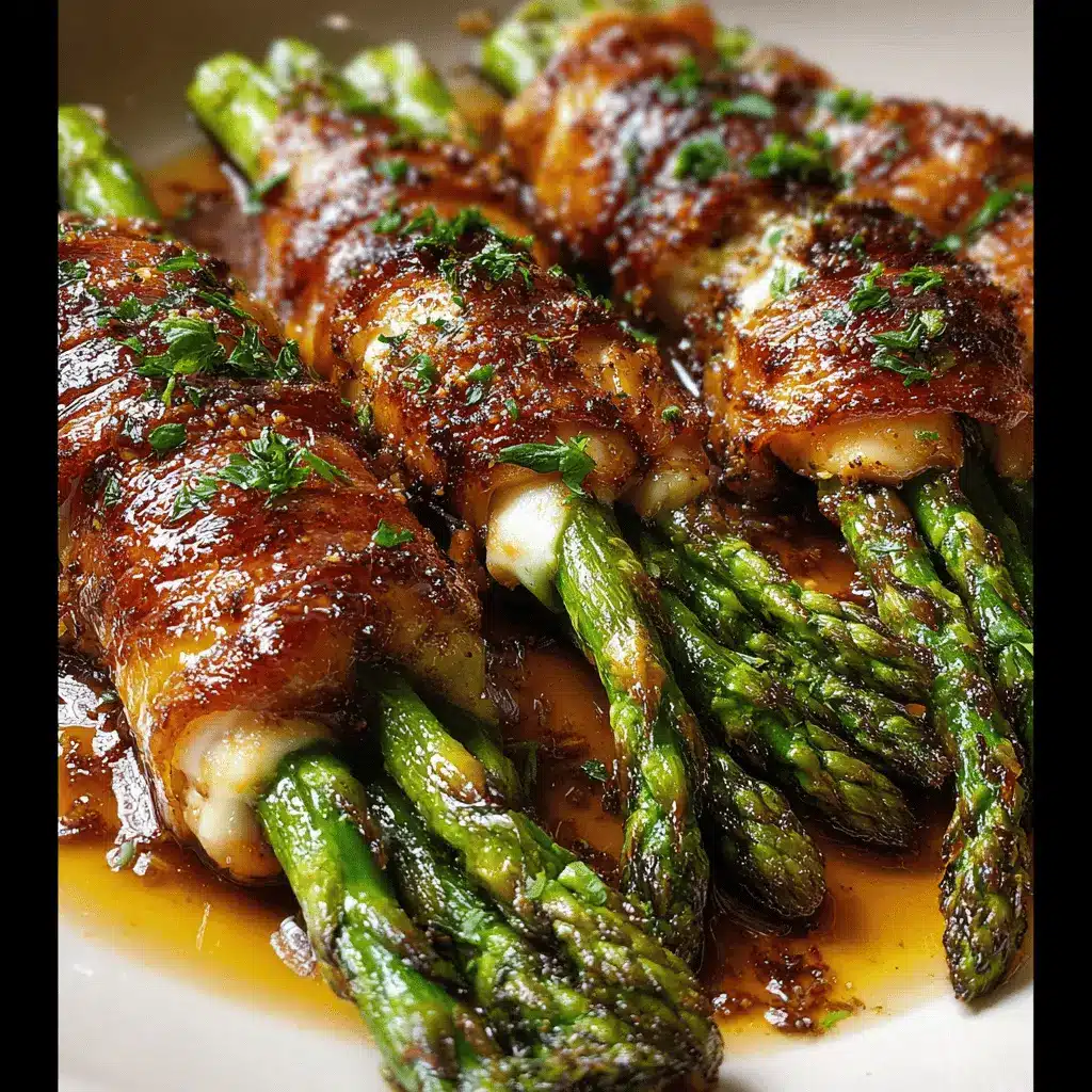 Caramelized Chicken‑Wrapped Asparagus