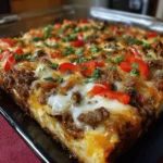 Philly Cheesesteak Casserole