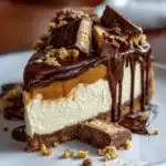 No‑Bake Twix Cheesecake