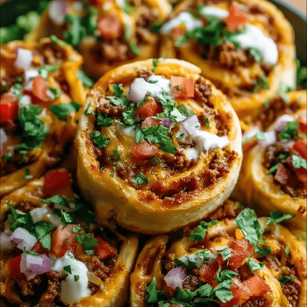 Creamy Taco Pinwheels