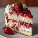 Strawberries and Cream Dream Layer Cheesecake Cake
