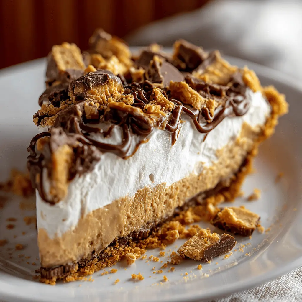 Peanut Butter Butterfinger Pie
