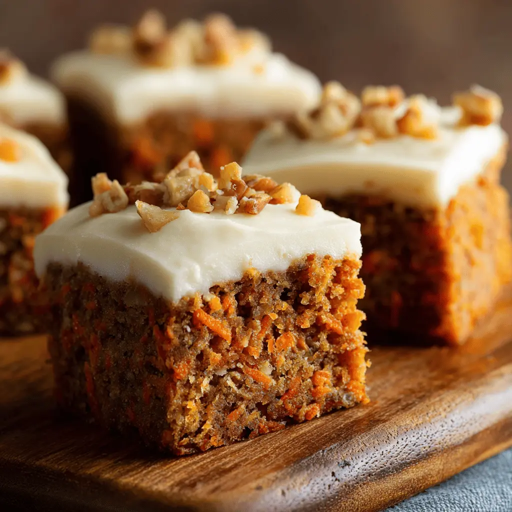 Carrot Cake Bars with Cream Cheese Frosting