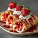 Strawberry Cheesecake Chimichangas