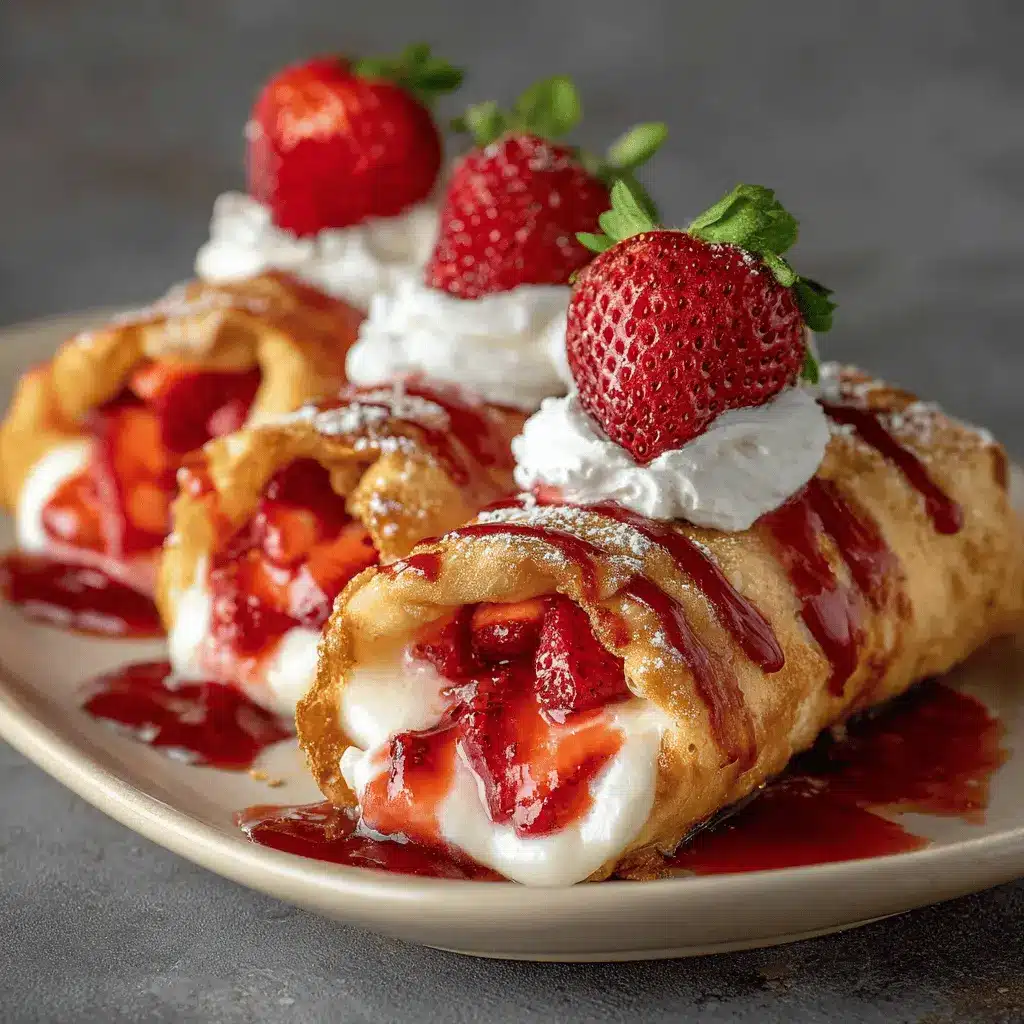 Strawberry Cheesecake Chimichangas