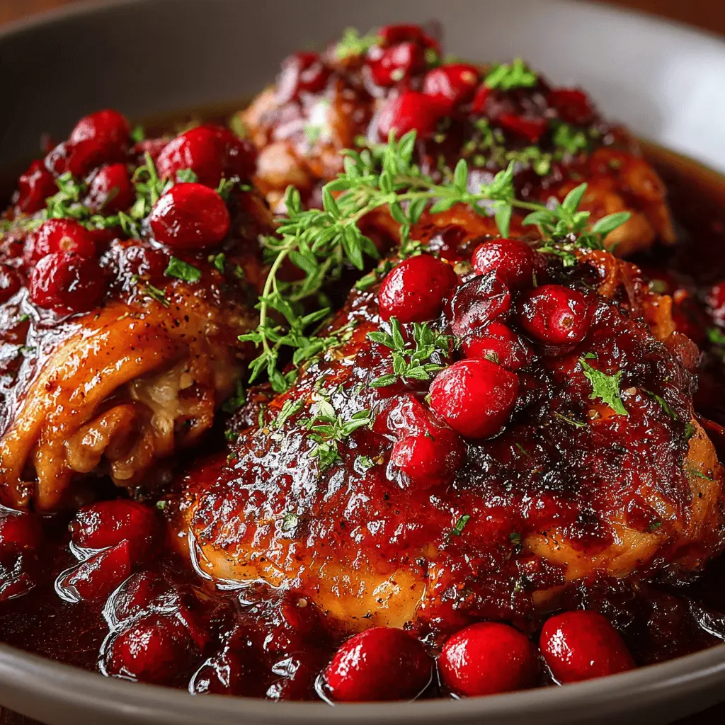 Slow Cooker Cranberry Chicken
