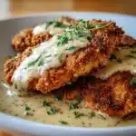 Crispy Chicken Cutlets with Creamy Country Gravy