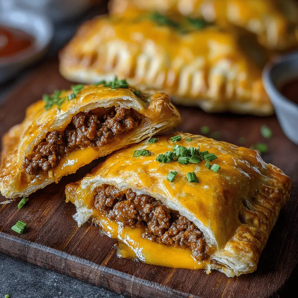Cheeseburger Stuffed Pastries