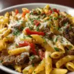Philly Cheesesteak Pasta