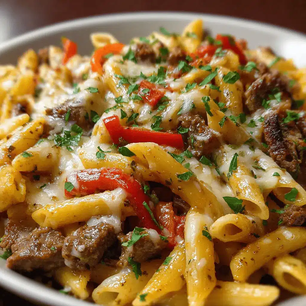 Philly Cheesesteak Pasta
