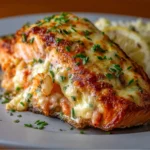 Cheesy Shrimp-Stuffed Salmon