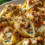 Stuffed Shells with Chicken & Garlic‑Butter