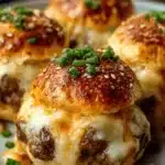 Garlic Parmesan Cheeseburger Bombs