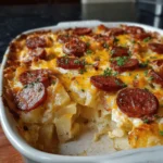 Cheese Potato and Smoked Sausage Casserole