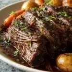 Crockpot Honey Balsamic Beef Chuck Roast