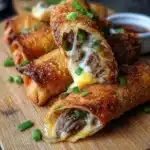 Philly Cheesesteak Egg Rolls