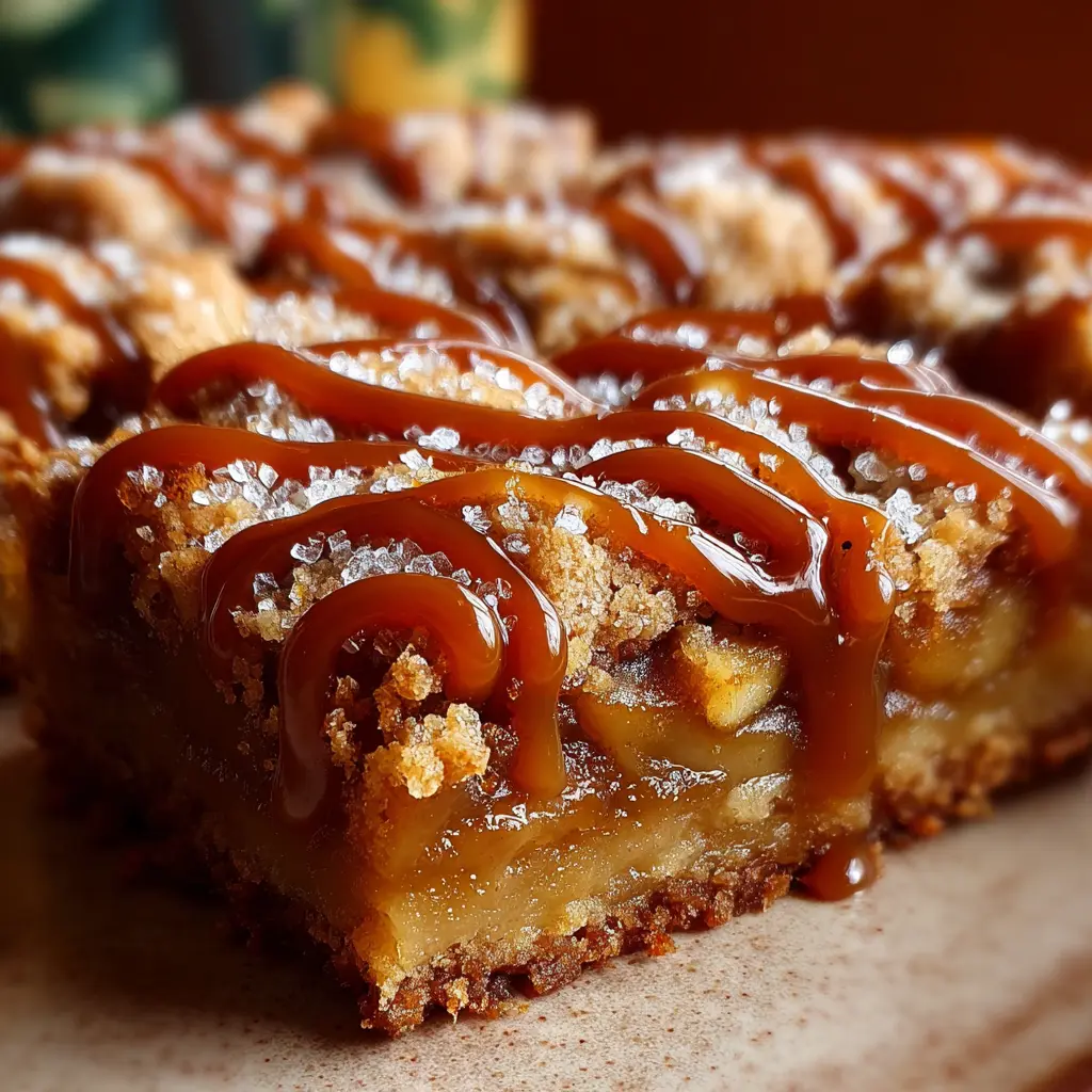 Salted Caramel Apple Pie Bars