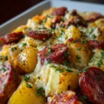 Cheesy Ranch Potatoes and Smoked Sausage
