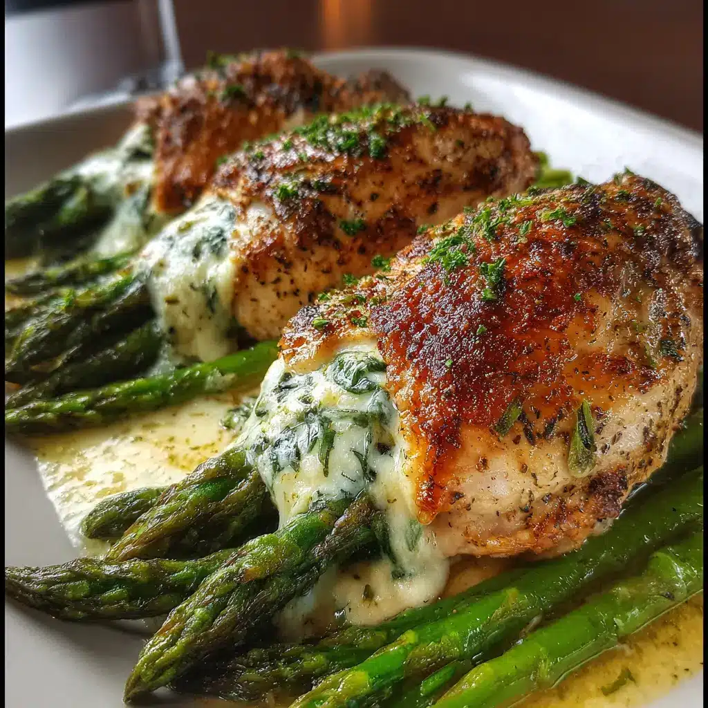 Asparagus & Mozzarella Stuffed Chicken