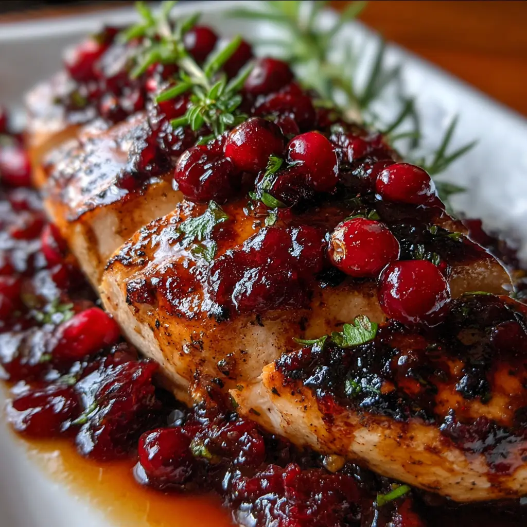 Cranberry Glazed Chicken Tenderloin
