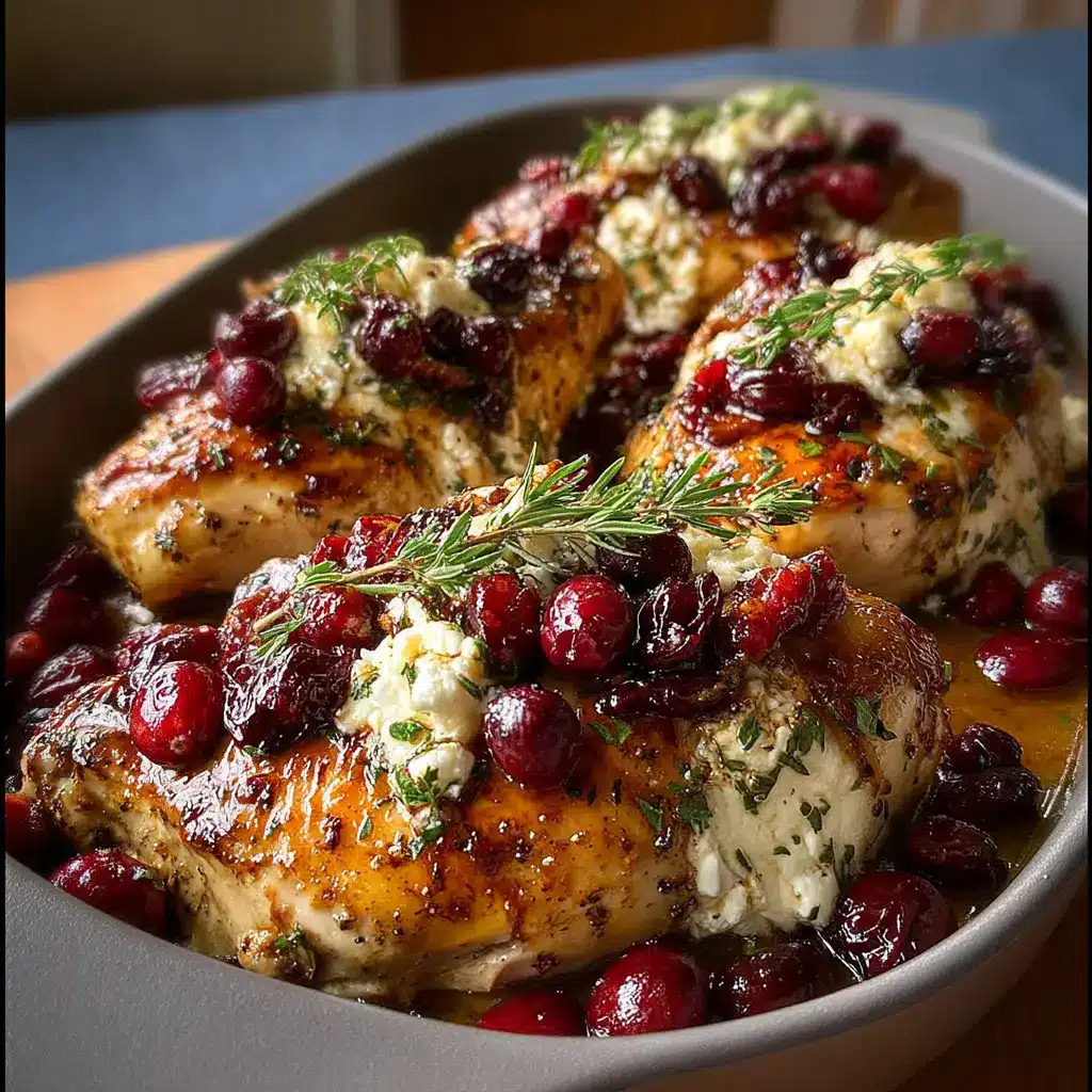 Honey Cranberry Chicken Bake with Ricotta Cheese