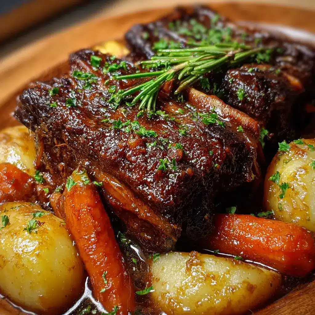 Polish Braised Beef Ribs with Root Vegetables