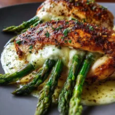 Asparagus-Stuffed Chicken Breast: Easy Recipe with Turkey Bacon