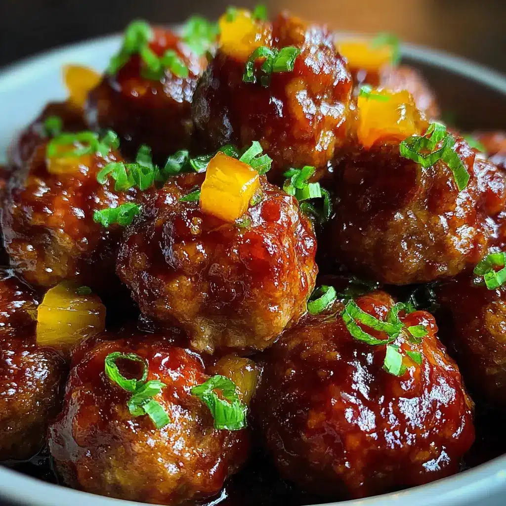 Sweet Pineapple Barbecue Meatballs