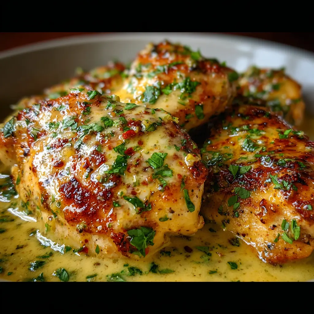 Cheesy Garlic Butter Chicken